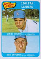 1965 Topps #8 N.L. ERA Leaders Baseball Card