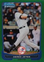 2012 Bowman Chrome #10 Derek Jeter Green Refractor Baseball Card