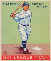 1933 Goudey #153 Buddy Myer Baseball Card