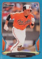 2013 Bowman Draft Picks & Prospects Rookies  #4 Manny Machado Blue Baseball Card