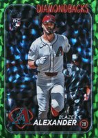 2024 Topps Update #US197 Blaze Alexander Green Crackle Foil Board Baseball Card