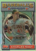 1993 Finest #58 Charles Nagy Refractor Baseball Card
