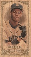 2012 Topps Allen & Ginter #212 Ken Griffey Jr. Mini-Wood 1/1 Baseball Card