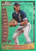 2022 Topps Chrome Sonic 1996 Youthquake #YQ1 Bobby Witt Jr. Green Baseball Card