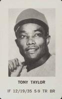 1970 Milton Bradley # Tony Taylor Baseball Card