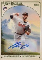 2023 Topps X Bob Ross the Joy of Baseball Autograph #93A Grayson Rodriguez Baseball Card