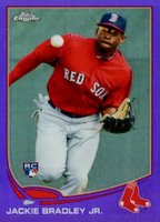 2013 Topps Chrome #166 Jackie Bradley Jr. Purple Refractor Baseball Card