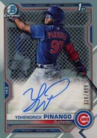 2021 Bowman Chrome Prospect Autographs #CPAYP Yohendrick Pinango Refractor Baseball Card