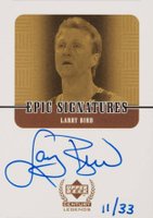 1999 Upper Deck Century Legends Epic Signatures #LB Larry Bird Century Basketball Card