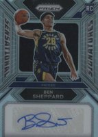 2023 Panini Prizm Sensational Signatures #SSSD Ben Sheppard Silver Basketball Card