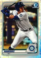2020 Bowman Chrome Prospects #BCP19 Julio Rodriguez Refractor Baseball Card