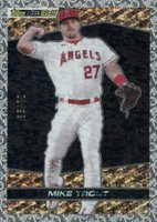 2021 Topps Update Black Gold #BG3 Mike Trout Platinum Anniversary Baseball Card