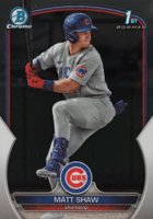 2023 Bowman Draft #BDC33 Matt Shaw Chrome Baseball Card