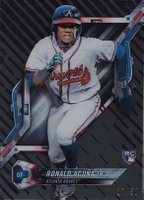 2018 Topps High Tek #HT-RA Ronald Acuna Jr. Orbit Diffractor-Black Baseball Card