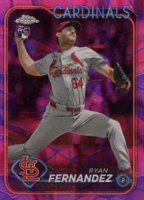 2024 Topps Chrome Update #USC115 Ryan Fernandez Magenta/Purple Lava Lamp Baseball Card