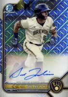 2022 Bowman Mega Box Chrome Autographs #BMASF Sal Frelick Baseball Card
