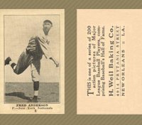 1917 Weil Baking Co. #5 Fred Anderson Baseball Card