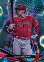 2022 Bowman's Best #25 Shohei Ohtani Aqua Lava Refractor Baseball Card
