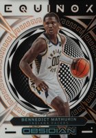2022 Panini Obsidian Equinox #29 Bennedict Mathurin Electric Etch Orange Basketball Card