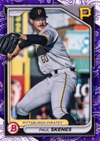 2024 Bowman Paper Prospects #BP125 Paul Skenes Purple Pattern Baseball Card