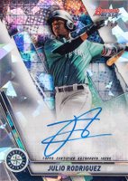 2019 Bowman's Best Best of 2019 Autographs #B19JR Julio Rodriguez Atomic Refractor Baseball Card
