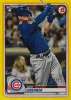 2020 Bowman #72 Nico Hoerner Yellow Baseball Card