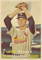 1957 Topps #359 Tom Cheney Baseball Card