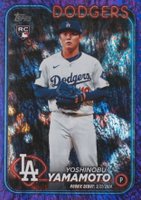 2024 Topps Update #US149 Yoshinobu Yamamoto Purple Holo Foilboard Baseball Card