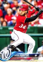 2018 Topps #351 Bryce Harper Wearing Helmet Baseball Card