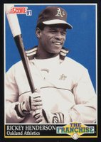 1991 Score #857 Rickey Henderson Baseball Card