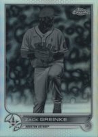 2022 Topps Chrome #5 Zack Greinke Negative Refractor Baseball Card