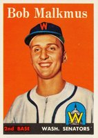 1958 Topps #356 Bob Malkmus Baseball Card