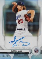 2020 Bowman Sterling Rookie Autographs #DM Dustin May Refractor Baseball Card