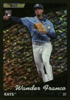 2022 Topps Update Black Gold #BG2 Wander Franco Black Baseball Card