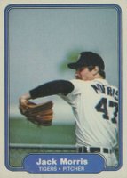 1982 Fleer #274 Jack Morris Baseball Card