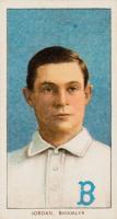1909 White Borders Sovereign #243 Tim Jordan Brookyn-Portrait Baseball Card