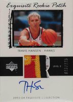 2003 Upper Deck Exquisite Collection #46 Travis Hansen Autograph Patch (225) Basketball Card