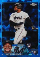 2023 Topps Chrome Update Sapphire Edition #296 Xavier Edwards Baseball Card
