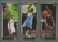 2003 Topps Rookie Matrix # Carmelo Anthony/Dwyane Wade/LeBron James Basketball Card