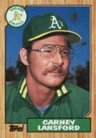 1987 Topps Tiffany #678 Carney Lansford Baseball Card