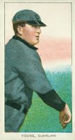 1909 White Borders Ghosts, Miscuts, Proofs, Blank Backs & Oddities #522 Cy Young Bare Hand Shows Baseball Card