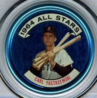 1964 Topps Coins #134 Carl Yastrzemski Baseball Card