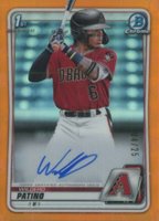 2020 Bowman Chrome Prospect Autographs #CPAWP Wilderd Patino Orange Refractor Baseball Card