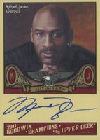 2011 Goodwin Champions Autographs #AMJ Michael Jordan Basketball Card