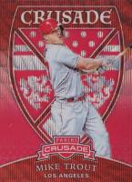 2018 Panini Chronicles Crusade #19 Mike Trout Ruby Wave Baseball Card