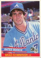 1984 Donruss #36 Brad Komminsk Baseball Card