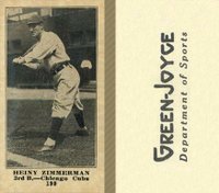 1916 Green-Joyce #199 Heiny Zimmerman Baseball Card
