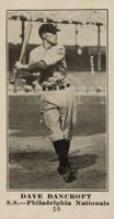1916 Sporting News #10 Dave Bancroft Blank Back Baseball Card