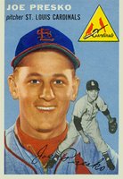 1954 Topps #135 Joe Presko Baseball Card