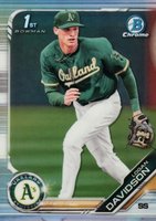 2019 Bowman Draft #BDC10 Logan Davidson Chrome-Refractor Baseball Card